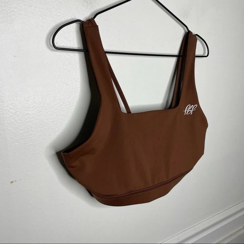 FBF Body Brown Strappy Sports Bra Womens XL - Picture 6 of 6